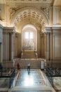 Rome, Italy - October, 2019: Inside interior of Monument of Victor Emmanuel II, famous big white building in Rome.