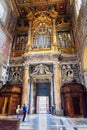 Interior of Basilica di San Giovanni in Laterano in Rome. Italy Royalty Free Stock Photo