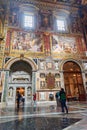 Interior of Basilica di San Giovanni in Laterano in Rome. Italy Royalty Free Stock Photo