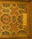 ROME, ITALY- OCTOBER 9, 2017: The interior ceiling of the Chapel of Royalty Free Stock Photo