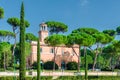 ROME, ITALY - OCTOBER 29, 2013: Park Villa Borghese.