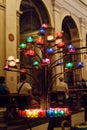 Prayer candles at church of the Santissima Trinita dei Monti. Rome. Italy Royalty Free Stock Photo