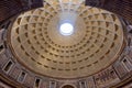 Round hole (oculus) in Pantheon dome, Rome, Italy Royalty Free Stock Photo