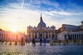 Rome, Italy - October 2019 : Saint Peter basilica in Vatican Basilica Papale di San Pietro in Vaticano Rome, Italy at Royalty Free Stock Photo