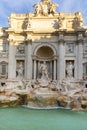 18th century Trevi Fountain designed by Italian architect Nicola Salvi, Rome, Italy