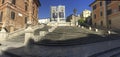 Spanish stairs under construction, Piazza di Spagna, Rome - Italy