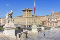 Rome, Italy - October 2022: Venice square Piazza Venezia and Vittoriano monument in center of Rome Royalty Free Stock Photo