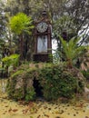 ROME, ITALY - OCTOBER 9, 2022: View of hydrochronometer in the public park Pincian Hill, Villa Borghese gardens Royalty Free Stock Photo