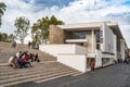 Outside of Ara Pacis Augustae, museum in Rome, Italy Royalty Free Stock Photo