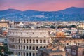 Rome, Italy Over the Roman Forum Royalty Free Stock Photo