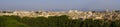 Rome, Italy - Panoramic view of Rome city center along the Tiber