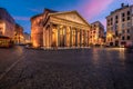 Rome, Italy at The Pantheon, an ancient Roman Temple Royalty Free Stock Photo