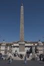 Rome, Italy, People around the Flaminio obelisk