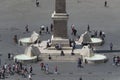 Rome, Italy, People around the Flaminio obelisk