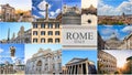 Rome, Italy - photo collage Royalty Free Stock Photo