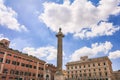 Rome, Italy - Piazza Colonna Royalty Free Stock Photo