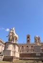 Rome, Italy - 8-17-2019 - Piazza del Campidoglio, a public square in Rome, Italy Royalty Free Stock Photo