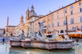 Rome, Italy. Piazza Navona and Fountain of Neptune.