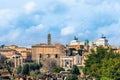 Rome Italy-Ruins of the Roman Forum at Palatine hill in Rome. Royalty Free Stock Photo