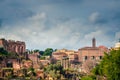 Rome Italy-Ruins of the Roman Forum at Palatine hill in Rome. Royalty Free Stock Photo