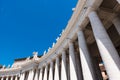 ROME, Italy-  2019: Saint Peter Square Piazza San Pietro Vatican Colonnade against Blue Sky Royalty Free Stock Photo