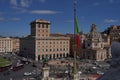 Rome, Italy - September 22, 2022 - the beautiful view of Piazza Venezia from The Victor Emmanuel II national monument Royalty Free Stock Photo