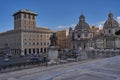 Rome, Italy - September 22, 2022 - the beautiful view of Piazza Venezia from The Victor Emmanuel II national monument Royalty Free Stock Photo