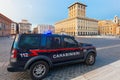 ROME, ITALY - September 12, 2016: Carabinieri's car is Carabinieri Land Rover Discovery (Italian Police) parked n