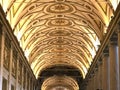 ROME, ITALY- SEPTEMBER 30, 2015: close up shot of the ceiling of the basilica santa maria maggiore, rome