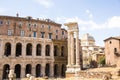 Rome, Italy - September 12, 2017: Exterior view of ancient roman marcellus theater building. Theatre of Marcellus. Royalty Free Stock Photo