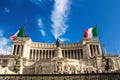 Rome, Italy - September 12, 2017: National Monument to Victor Emmanuel II in Rome. The Altare della Patria. Royalty Free Stock Photo