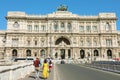 ROME, ITALY - SEPTEMBER 17, 2019: Palazzo di giustizia the palace is the seat of Supreme Court of Italy Corte Suprema di