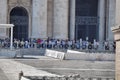 People visit St. Peter`s Basilica at the Vatican