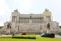 ROME, ITALY - SEPTEMBER 16, 2019: Sunset view of the Altar of the Fatherland Altare della Patria in Venice Square in Rome, Italy Royalty Free Stock Photo