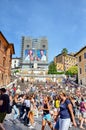 Tourists on the Spanish Steps in Rome Royalty Free Stock Photo