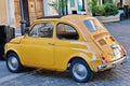 Vintage Fiat 500 in Rome, Italy Royalty Free Stock Photo