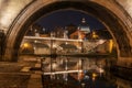 Rome, Italy: St. Peter's Basilica and Saint Angelo Bridge Royalty Free Stock Photo