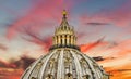 Rome, Italy, St. Peter`s cathedral, travel Europe Royalty Free Stock Photo