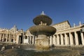 Rome - ITALY - 11 27 2008:St. Peter`s Square is a large square located just west of the Borgo neighborhood rione, in front of St Royalty Free Stock Photo