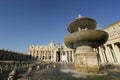 Rome - ITALY - 11 27 2008:St. Peter`s Square is a large square located just west of the Borgo neighborhood rione, in front of St Royalty Free Stock Photo