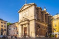 Rome, Italy - St. Salvatore at the Laurels church - Chiesa di San Salvatore in Lauro - at the Via dei Vecchiarelli in the Ponte