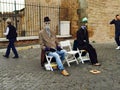 Rome, Italy street performance Royalty Free Stock Photo