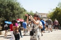 Rome Italy tourist taking photo