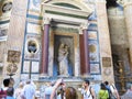 19.06.2017, Rome, Italy: tourists admire interior and dome of th