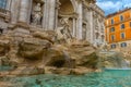 Trevi Fountain Fontana di Trevi in Rome, Italy. Trevi is most famous fountain of Rome. Architecture and landmark of Rome, Royalty Free Stock Photo