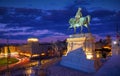 Rome, Italy. Venice Square top view, Monument to Victor Emmanuel Royalty Free Stock Photo