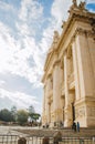 Rome, Italy - A vertical view of the Archbasilica of Saint John Lateran Santissimo Salvatore e Santi Giovanni Battista ed Royalty Free Stock Photo