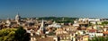 Rome Italy vintage panorama view of the city in summer