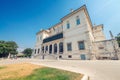 ROME - JUNE 14, 2014: Tourists visit Villa Borghese. The city at