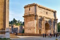 Rome Lazio Italy. The Arch of Septimus Severus at Roman Forum Royalty Free Stock Photo